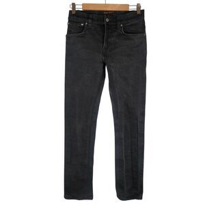 Nudie Jeans Men's 32x32 Gray Dark Cove Grim Tim‎ Organic Cotton Slim Leg